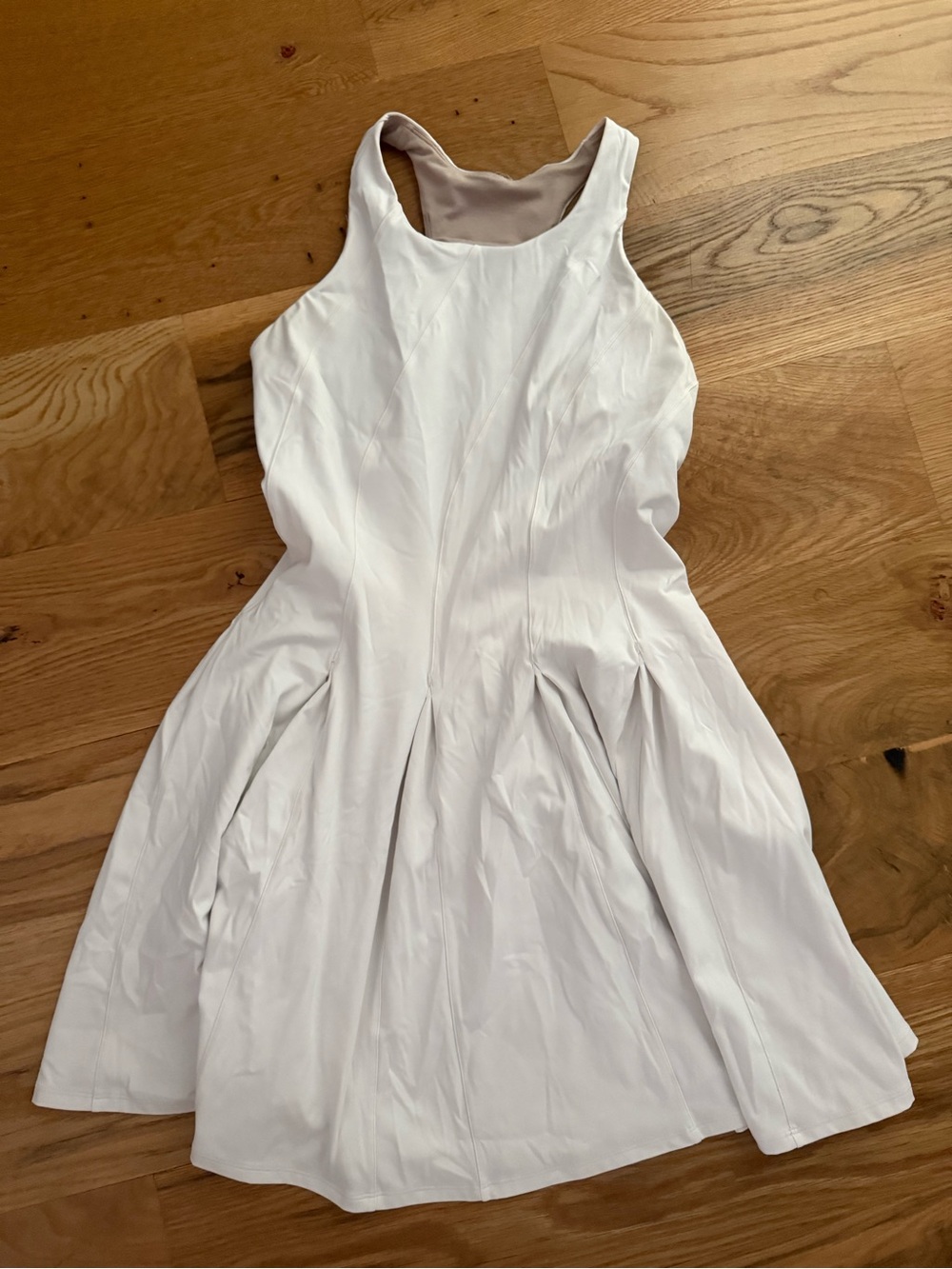 lululemon athletica White Sleeveless Fit-and-Flare Mini Dress